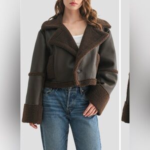 All in Favor Faux Shearling Jacket